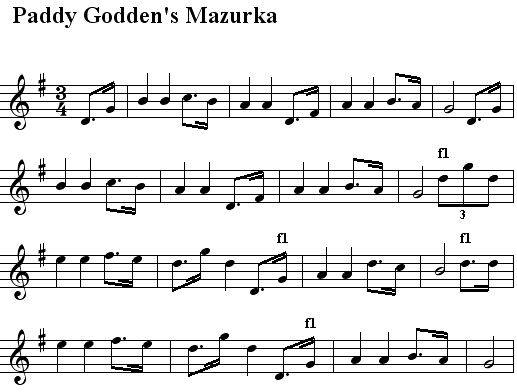 Paddy Godden's Mazurka